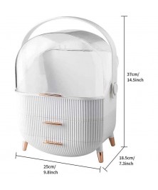 White Acrylic Storage Makeup Boxes